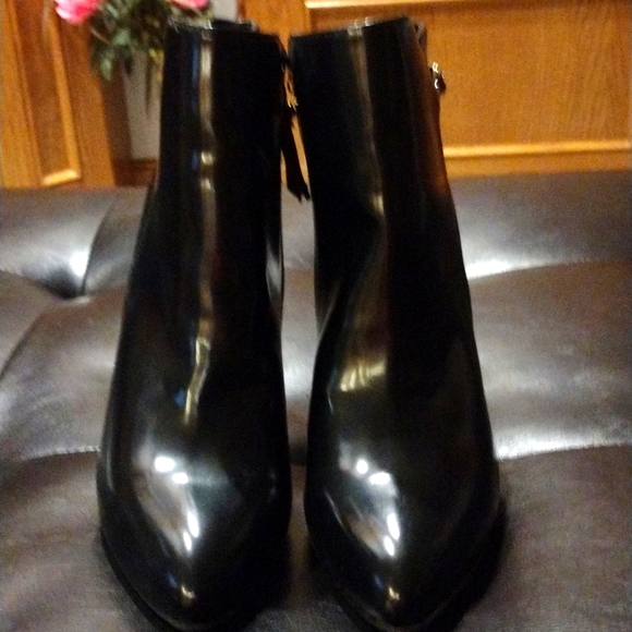 Shoes - Betsyville Black Heel Boots size 9.